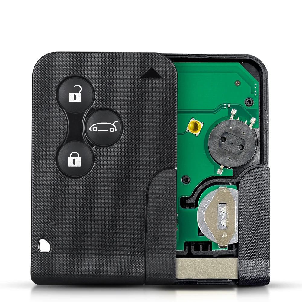 

KEYYOU дистанционный Автомобильный ключ для Renault Clio Logan Megane 2 3 Scenic Smart Key ID46 PCF7947 чип 3 кнопки 433 МГц с батареей