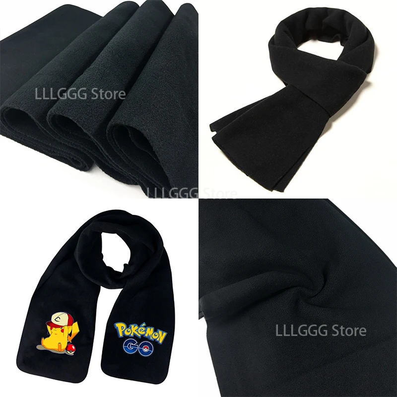 Шарф с покемоном Пикачу зимний Слюнявчик героями мультфильмов аниме для