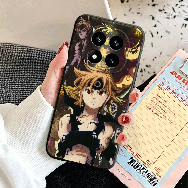 Фото Мягкий силиконовый чехол для телефона Xiaomi Redmi Note 15 14 13 12, с дизайном «Семь смертных грехов» (Мелиодас), для моделей 11 Pro Plus, 12S, 11S, 10S, 10, 11T 5G №4
