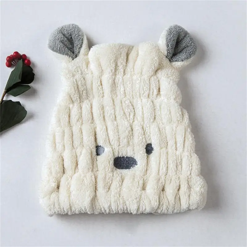 

Hair Towel Bag Ease Of Care Cartoon Thickening Hair Coral Fleece Home Supplies Coral Fleece Shower Deep Protection