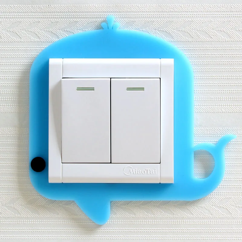 

1Pcs On-off Protective Cover Silicone 3D Luminous For Household Wall Sticker Kid Room Decor Cartoon For Switch Outlet 2022 New