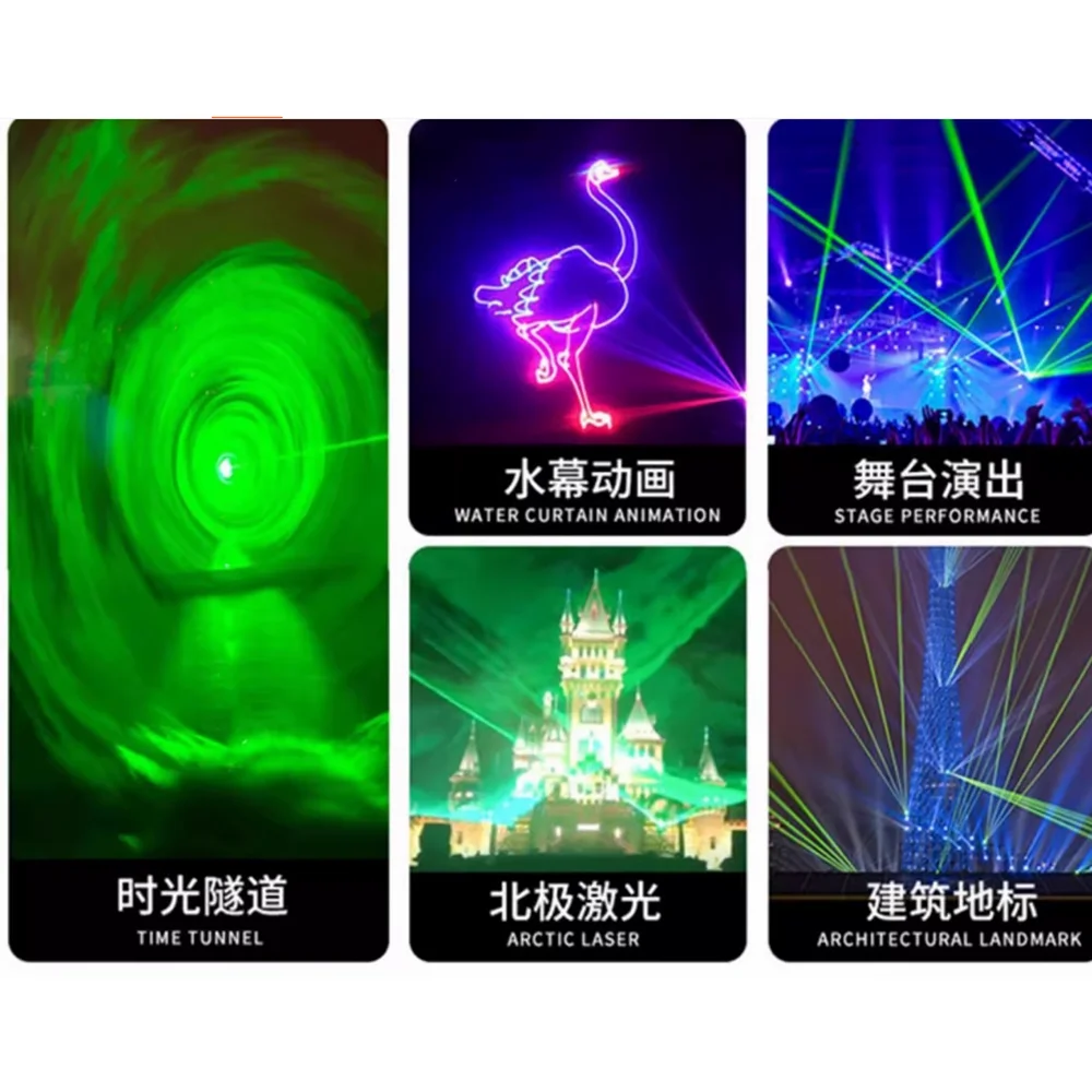 RGB 10 Вт/20 Вт цветной лазерный модуль 638 нм + 520 445 красный/зеленый/синий сценический