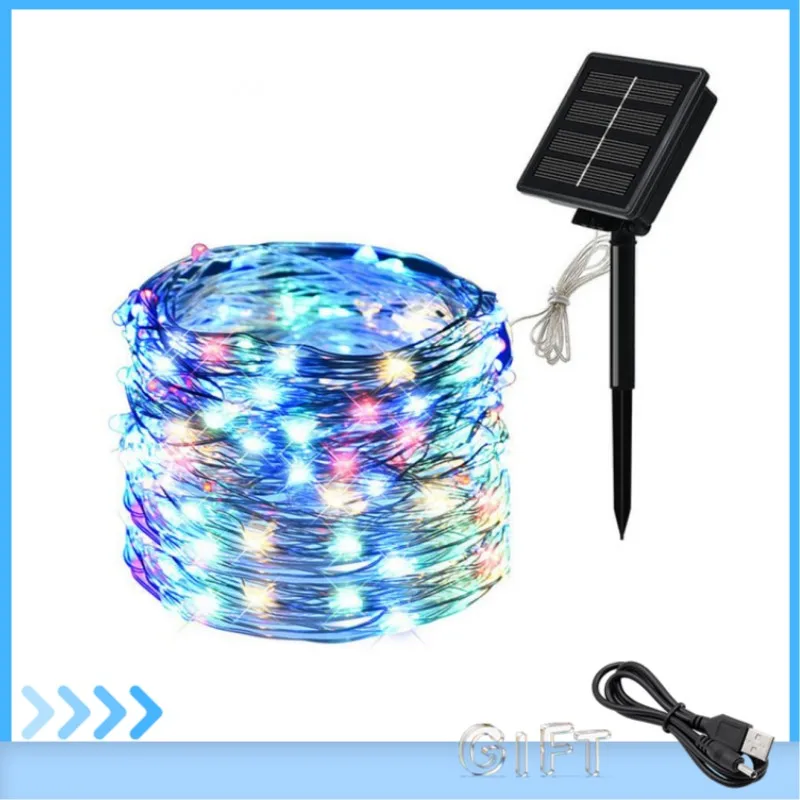 

LED Solar Light Outdoor Waterproof Fairy Garland String Lights Christmas Party Garden Solar Lamp Decoration 7/12/22/32 M