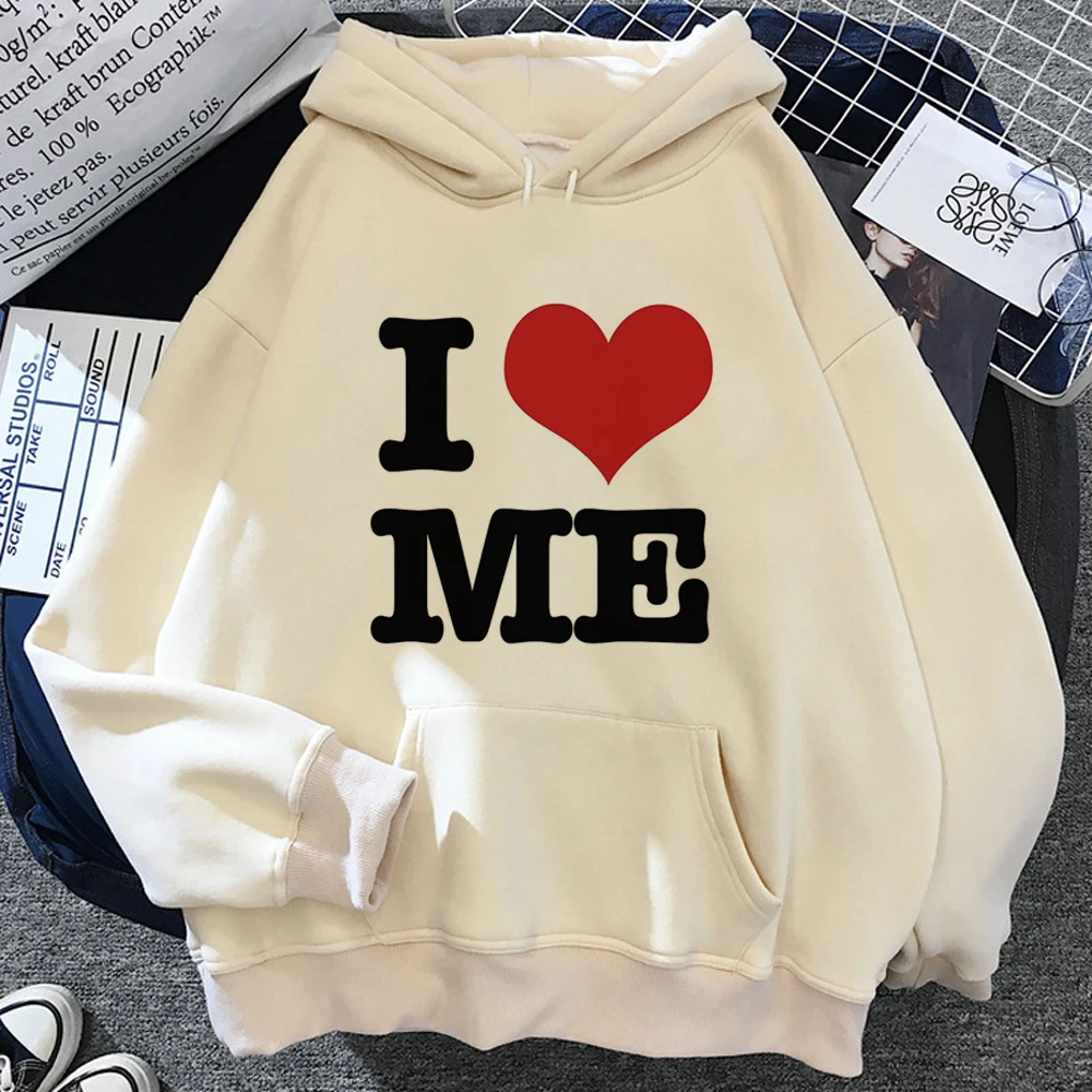

Женские толстовки с капюшоном i Heart Me, Милый Винтажный пуловер в Корейском стиле с капюшоном, женская одежда в стиле Харадзюку