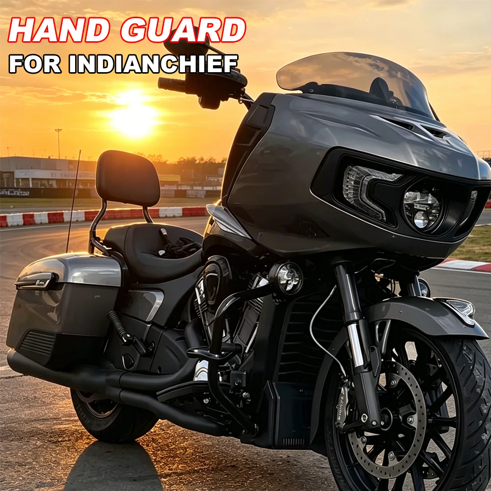 Фото Защитные накладки на руль Challenger 2025 для мотоциклов Indian Chief Challenger Chieftain, аксессуары для защиты от ветра №1