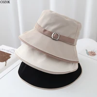summer fashion wild bucket hat suitable for round face sun protection leisure women cap small face big along bone feminino touca