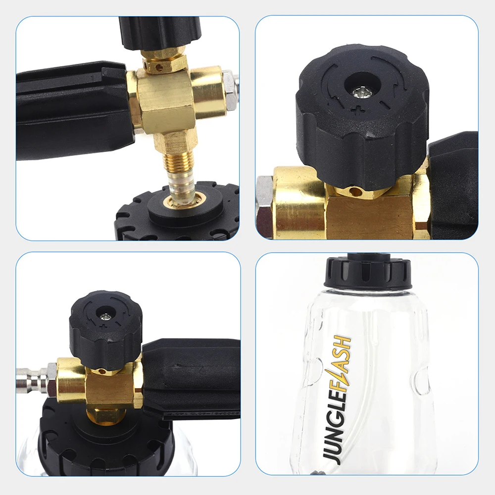 Регулируемая пенная насадка 1 л прозрачный корпус профессиональный