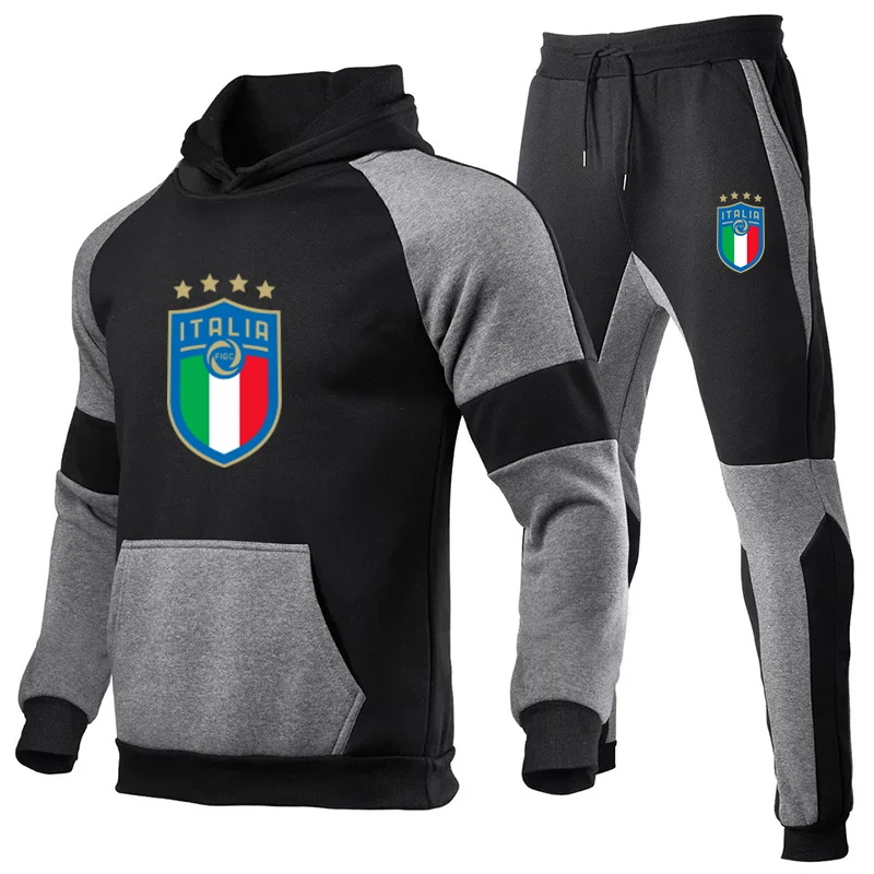 

2022ensemble 2pièces pour homme,sweat-shirt,pantalon de survêtement,Slim, nouvelle collection, à la mode,automneetjogging homme