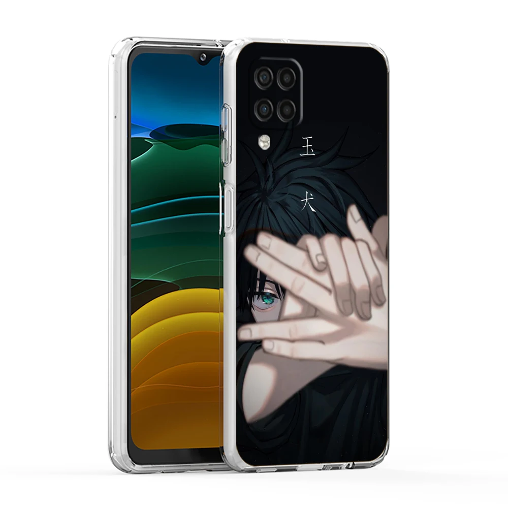Jujutsu Kaisen Soft Cover for Samsung Galaxy A13 A22  A52S A52 A72 A51 A71 A41 A31 A21 A11 5G Luxury Transparent Phone Case Capa