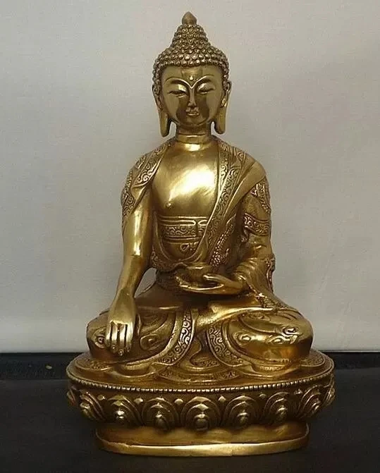 

Estatua de cobre tibetana, estatua de Buda de bronce shakyamuni, budista tibetano