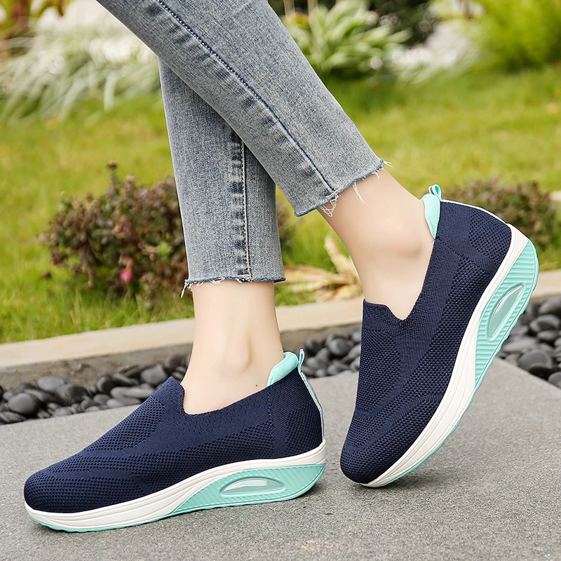 

Кроссовки женские сетчатые, легкие, Вулканизированная подошва, дышащие, удобная летняя обувь