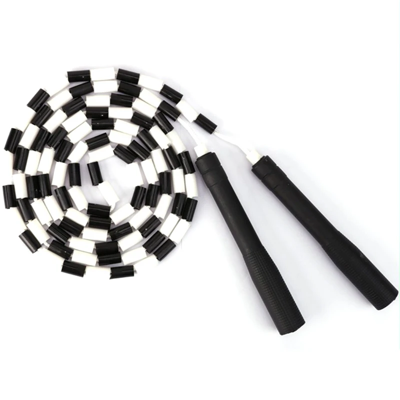 

Soft Beaded Jump Rope Non-Slip Handle Adjustable Tangle-Free Segmented Fitness Skipping Rope Keeping Fit Training Playing