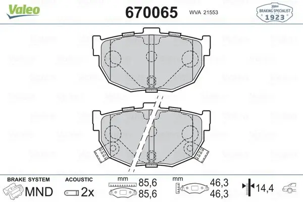 

Store code: 670065 for rear brake BALATASI ACCENT ERA 06-/I20-15/I30 07-12 / IX20 10---10----