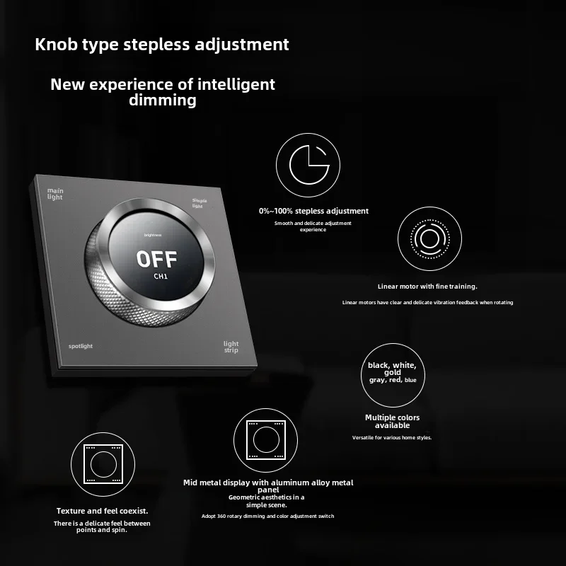 Термостат с металлическим циферблатом Zigbee умный переключатель контроля