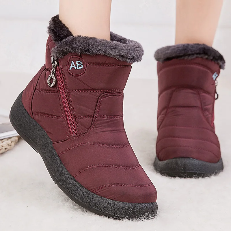 Warm Women Boots 2023 Fashion Waterproof Snow Boots For Winter Shoes Women Casual Lightweight Ankle Botas Mujer Men Winter Boots