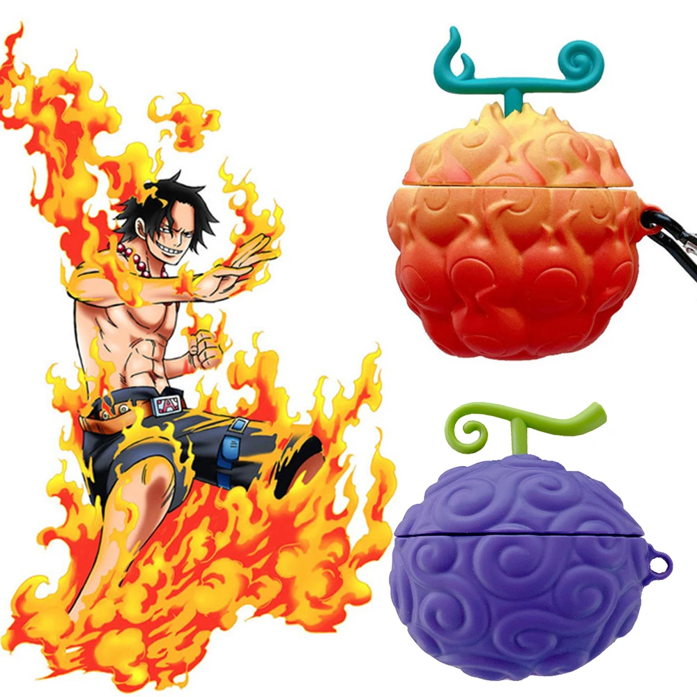 

Чехол для наушников airpods, чехол для 3D Аниме Onepiece Ace Sabo Mera-mera Devil Fruit Apple AirPods 1 2 3 Pro