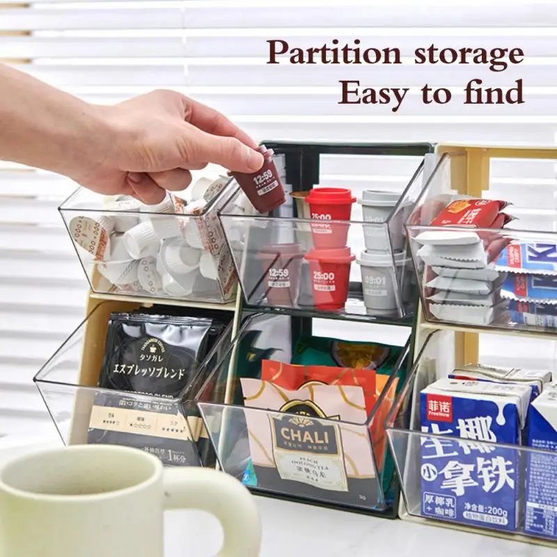 

Sundries Organizer Decoration Accessories Storage Box Rack Multi-layer Office Tea Room Double-layer Storage Box Creative