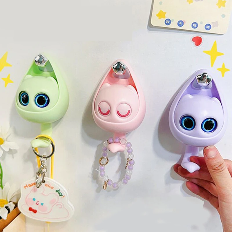 

Blink Hook Creative Cat Hook Cute Girly Heart Macaron Porch Fun Storage Rack Bathroom Accessories Key Holder For the Wall Racks