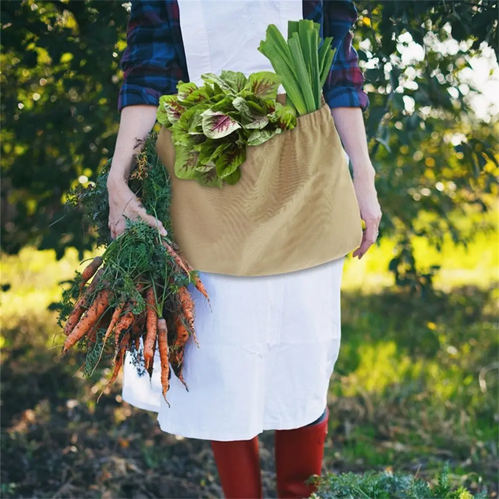 

Hiking Jungle Canvas Bag Tool Bag Foraging Bag Pouch Bag Waist Hanging Fruit Picking Bag