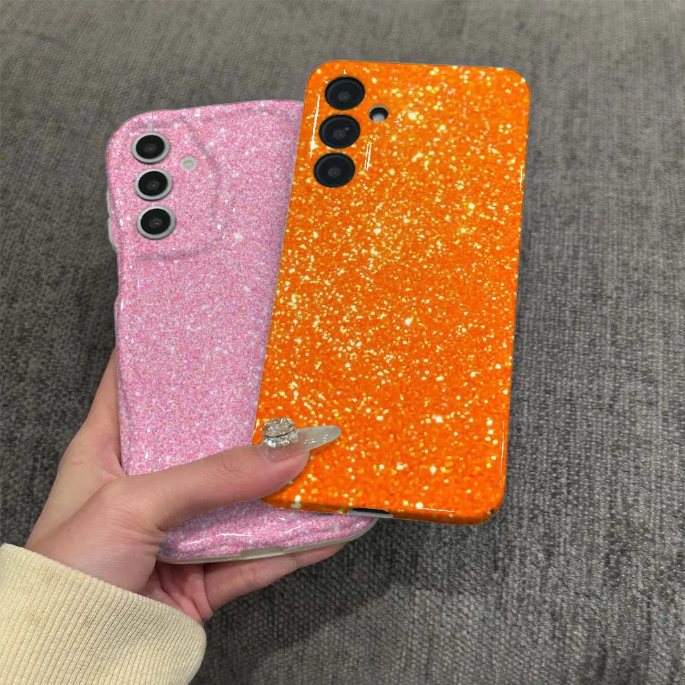 Фото Розовый блестящий чехол Feilin с эффектом волн и масляного блеска для Samsung Galaxy A56 A55 A54 A51 A25 A15 A06 A05 №4
