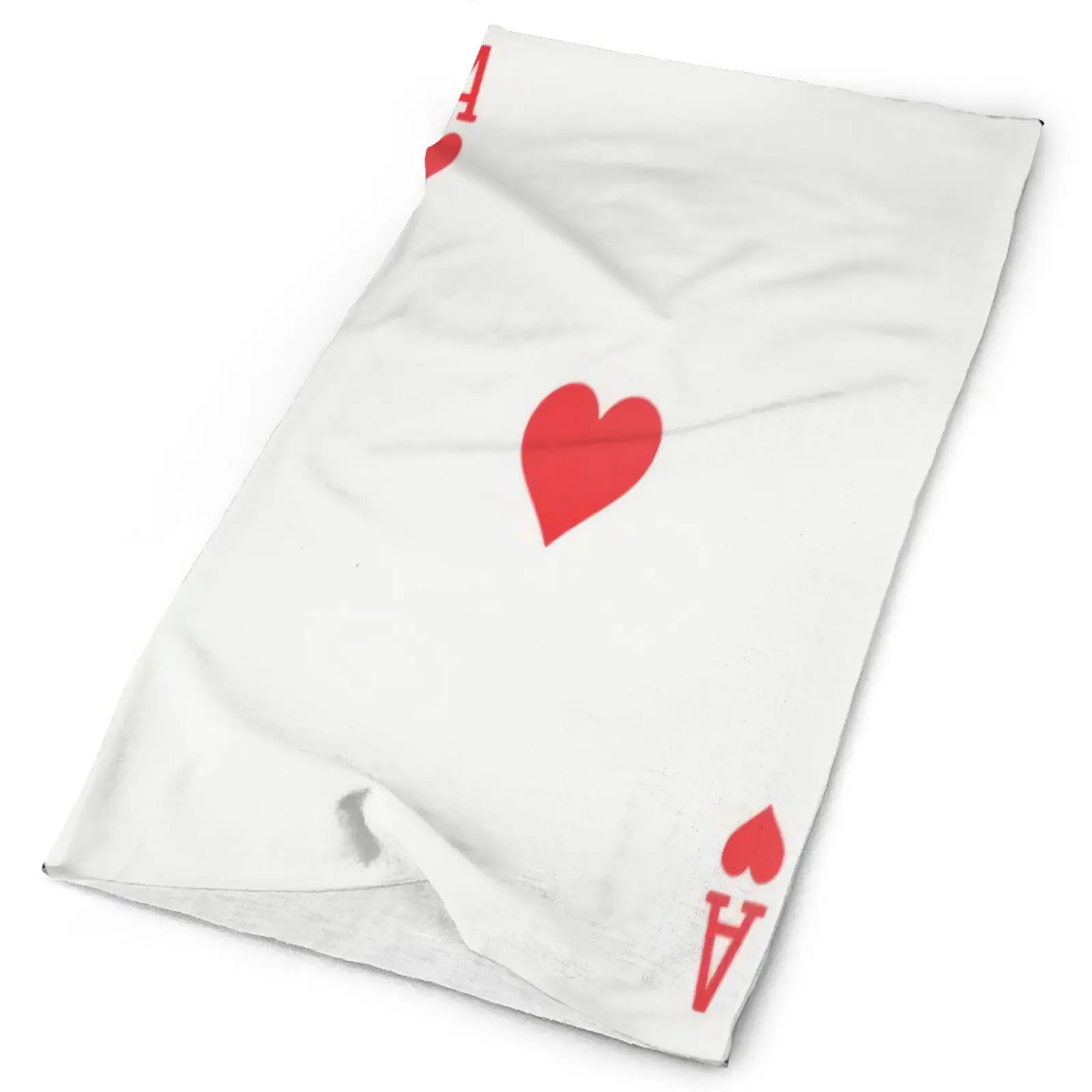 

Ace Of Hearts Playing Card Poker Men's Bandana Shemagh Shemagh Men's Neckwarmer Bandana With Ears Snowboard Balaclava Kaffiyeh