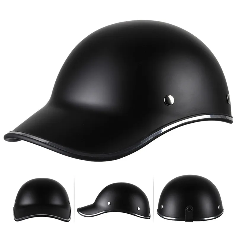 

New 1Pcs Motorcycle Baseball Cap Helmet Summer Vintage Sun Visor Motorcycle Helmet Lightweight Style Half Helmet Ladle Helmet