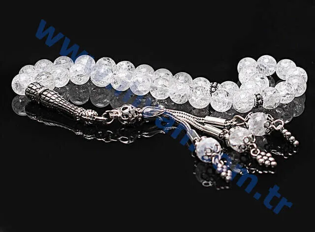 IQRAH Rock crystal Rosary (925 STERLING SILVER)