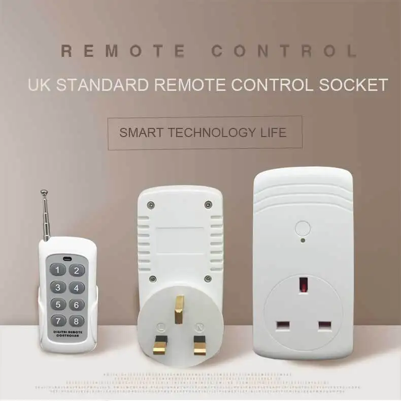 

British standard remote control socket Hong Kong CE British standard distance learning through wall remote control switch