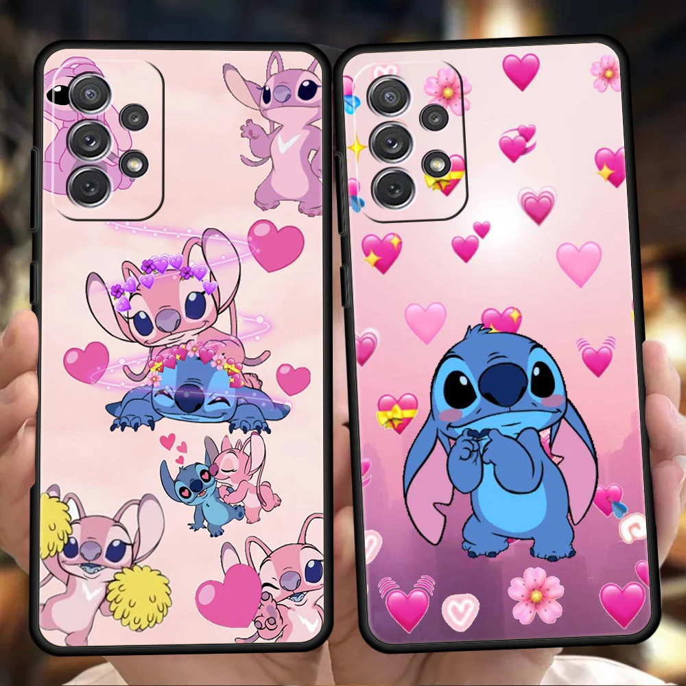 

Lilo & Stitch Silicone Case For Samsung Galaxy A32 A52 A13 A22 A72 A51 A71 A41 A11 A31 A21S 5G Luxury Phone Cover Shell Fundas