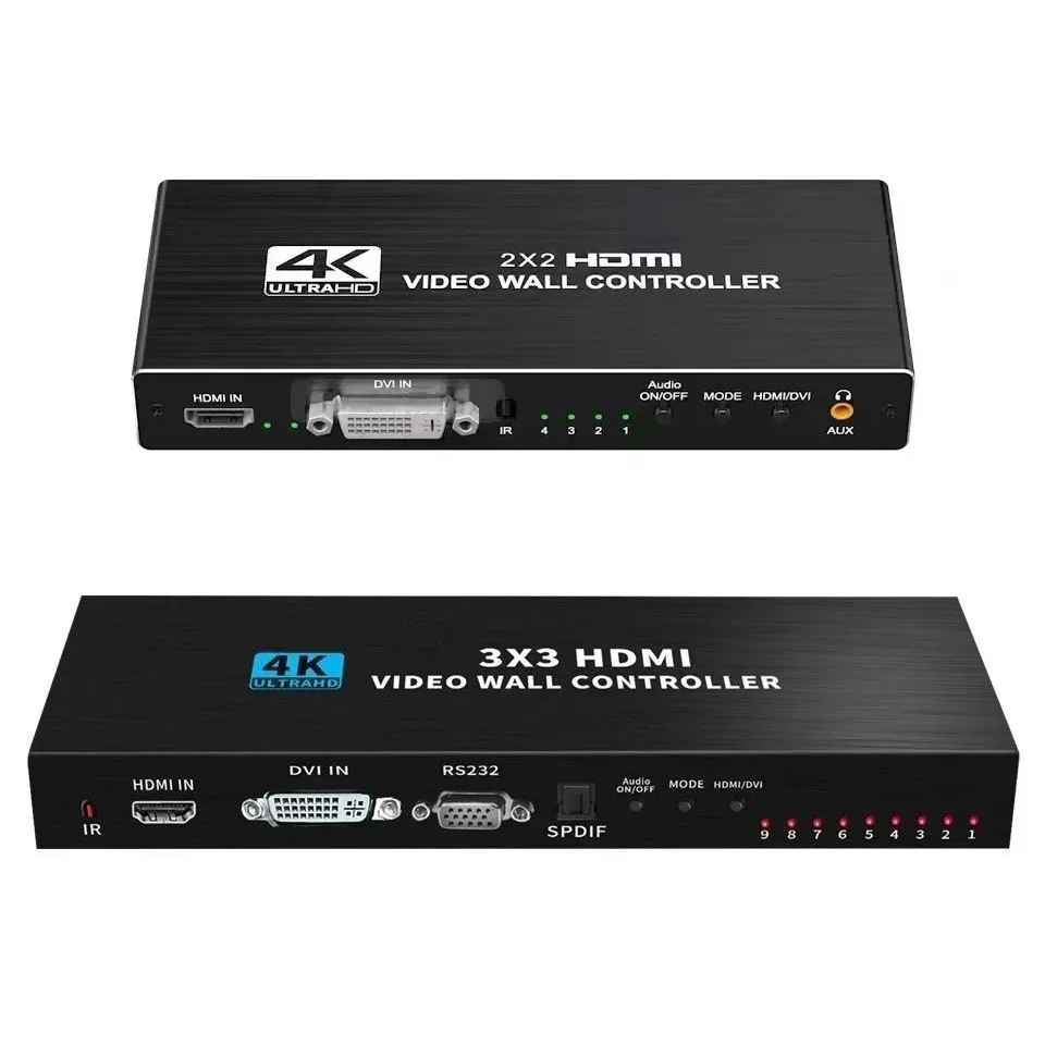 Фото Контроллер видеостены 4K HDMI 3X3 2X3 2X2 Процессор видеостены с несколькими видеоэкранами Процессор ТВ Сварщик ТВ Дисплей для сращивания стен №2