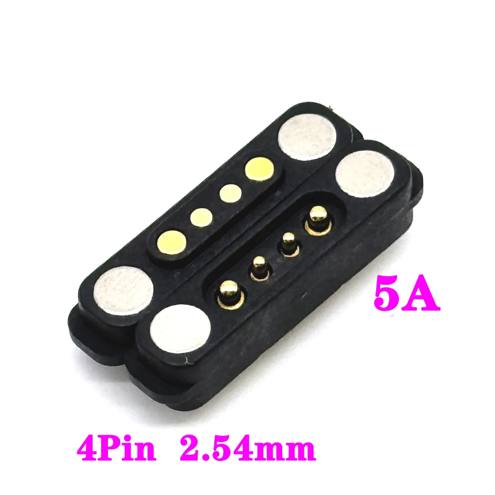 

1 комплект, 5A 36 В постоянного тока, магнитный разъем Pogo Pin, 7 контактов с ушками, водонепроницаемая Pogopin, мужская и женская, подпружиненная розетка постоянного тока