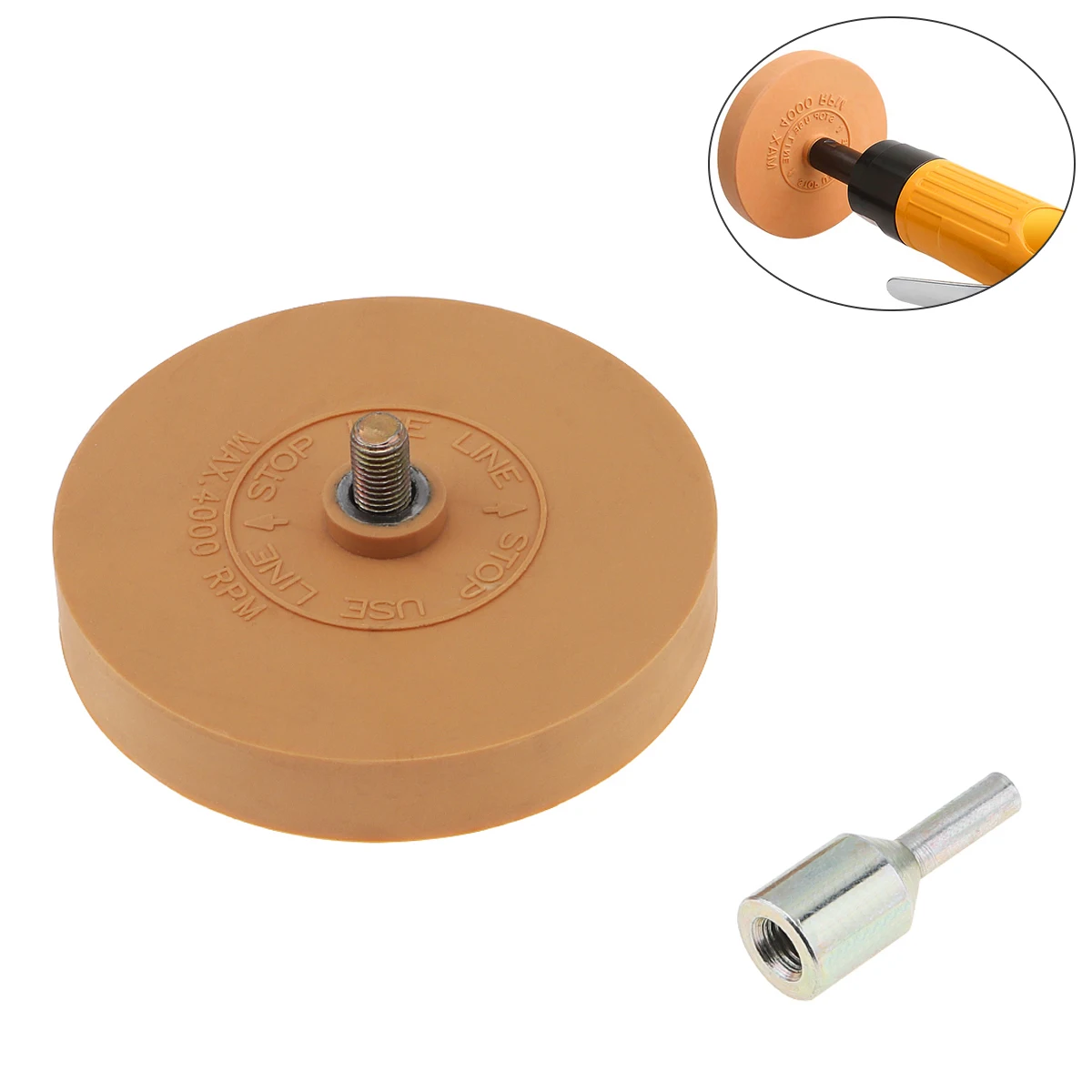 

3.5 Inch Decal Eraser Wheel Pad Rubber Disk Pneumatic Car Sticker Auto Repair Paint Tools Pneumatic Degumming Disc Remover Tool