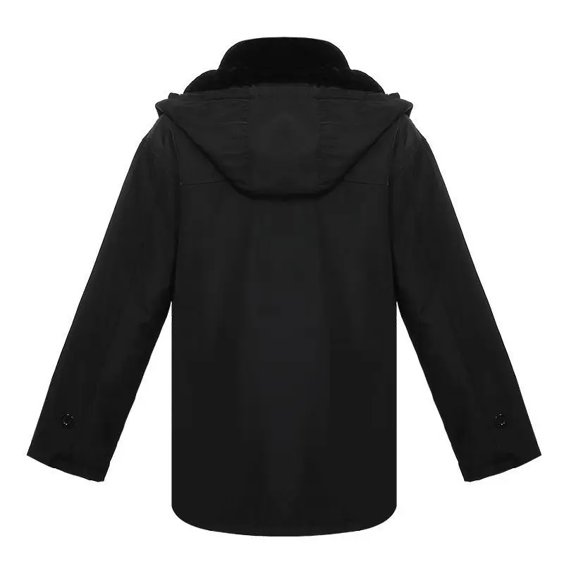 Mens Coat Sheep Fur Jacket Wool Cotton-padded Jacket Thickened Northeast Whole Leather Cotton-padded Overcoat