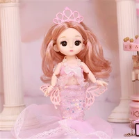 16cm movable 13 joints bjd doll with clothes and shoes cute little princess gift toys for girl birthday