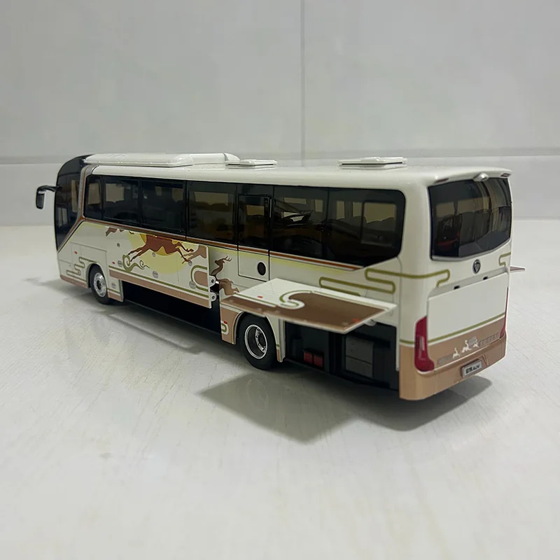 Фото Масштабная модель автобуса Foton Ohui BJ6122 (1:36) из сплава, коллекционная, для декора №1