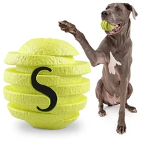 dog ball toy rubber dog chew toy aggressive chewers interactive pet leaky food toys teeth cleaning training for medium large dog