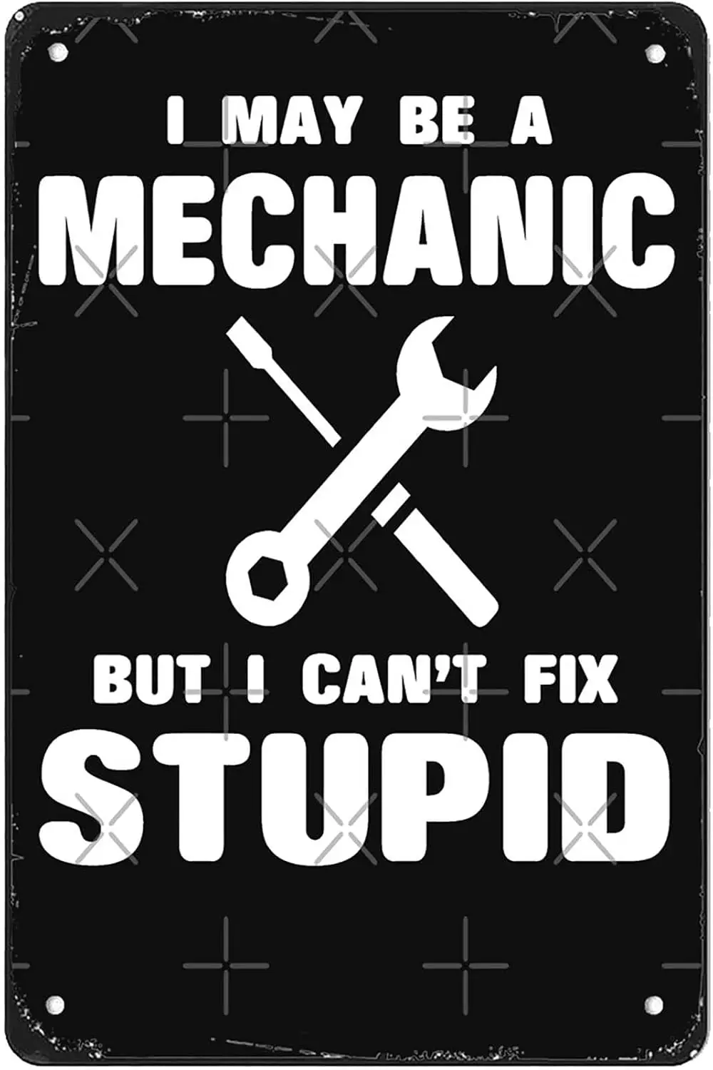 Metl Tn Sgn Wll rt-6&quotx8&quot my be Mechnc но Cn't x глуd-unny Vntge Decor Br Ktchen Mn Cve rm Home rt