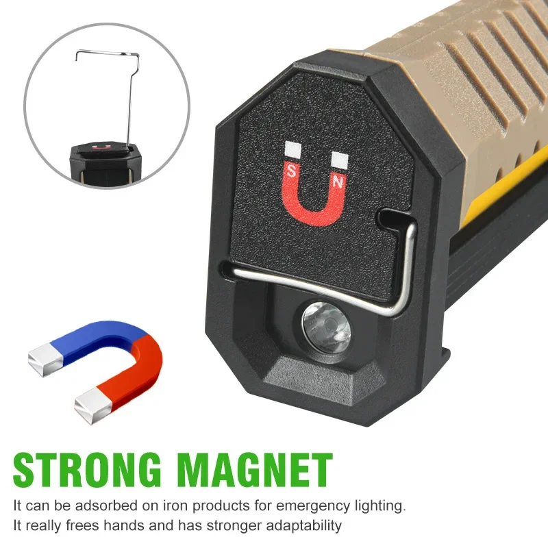 Складной портативный прожектор KDULIT яркий рабочий фонарик типа C