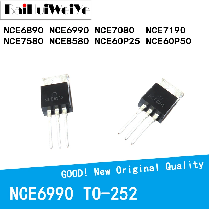 

10Pcs/Lot NCE6890 NCE6990 NCE7080 NCE7190 NCE7580 NCE8580 NCE60P25 NCE60P50 TO-220 New Good Quality Chipset