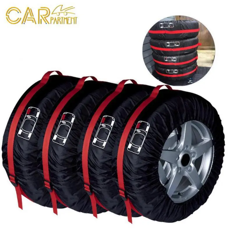 

Waterproof Car Spare Tire Cover Dust-proof Protector Styling Multipurpose Spare Tire Cover Case Polyester Tire Cover