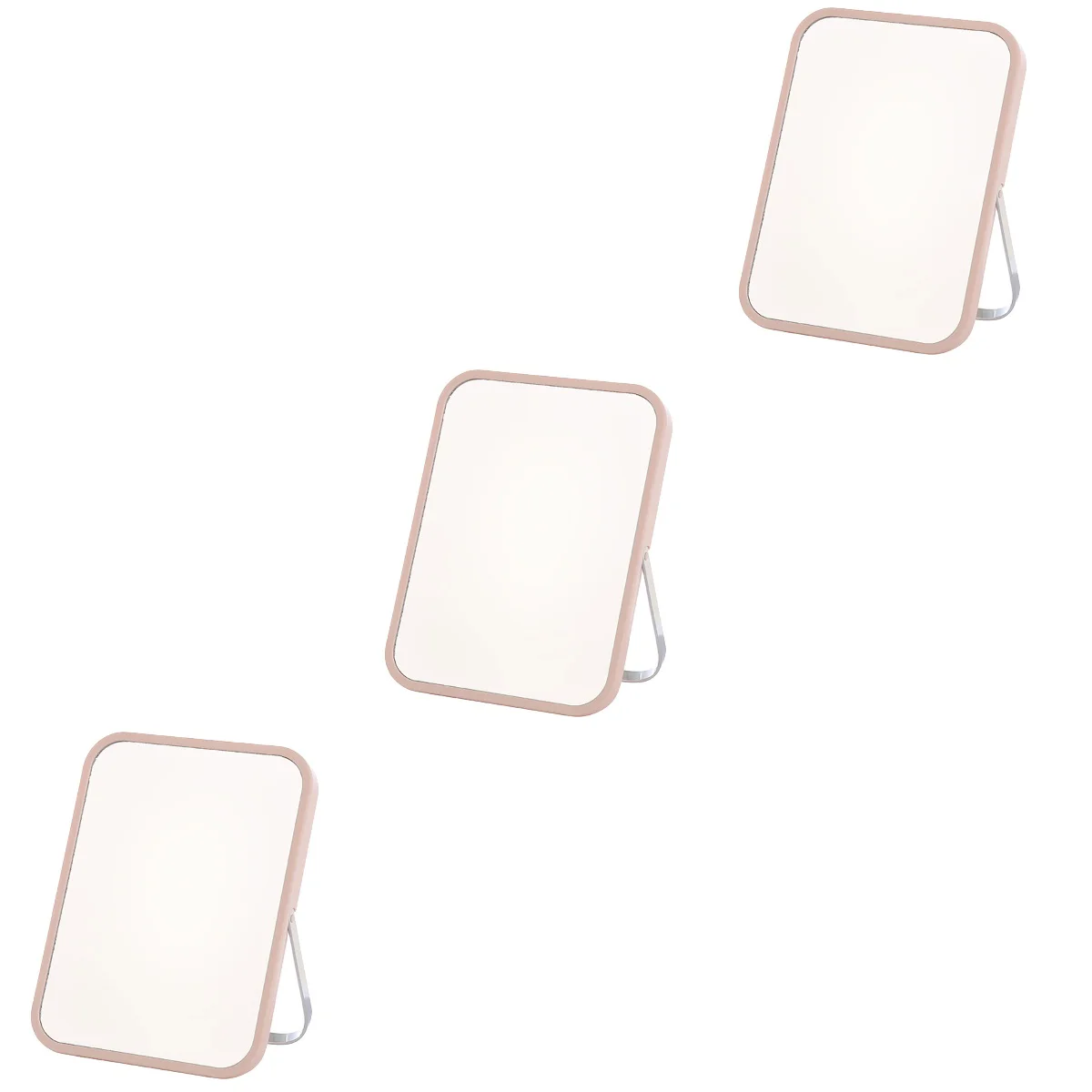 

3pcs Tabletop Makeup Mirror Portable Mirror with Stand Hanging Vanity Mirror Desk Mirror