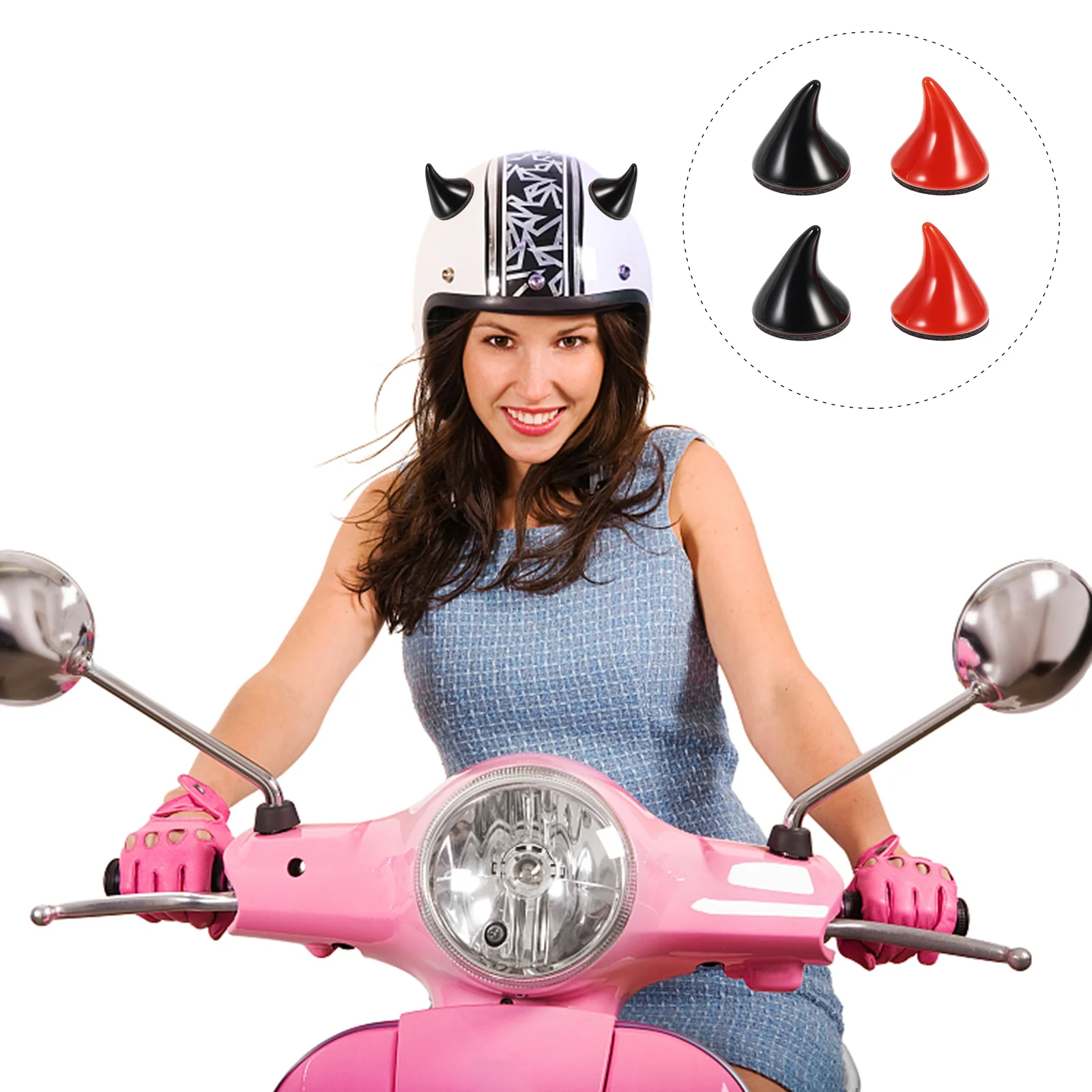 

8Pcs Accessories Funny Novel Attractive Accessories Evil Horn Decors