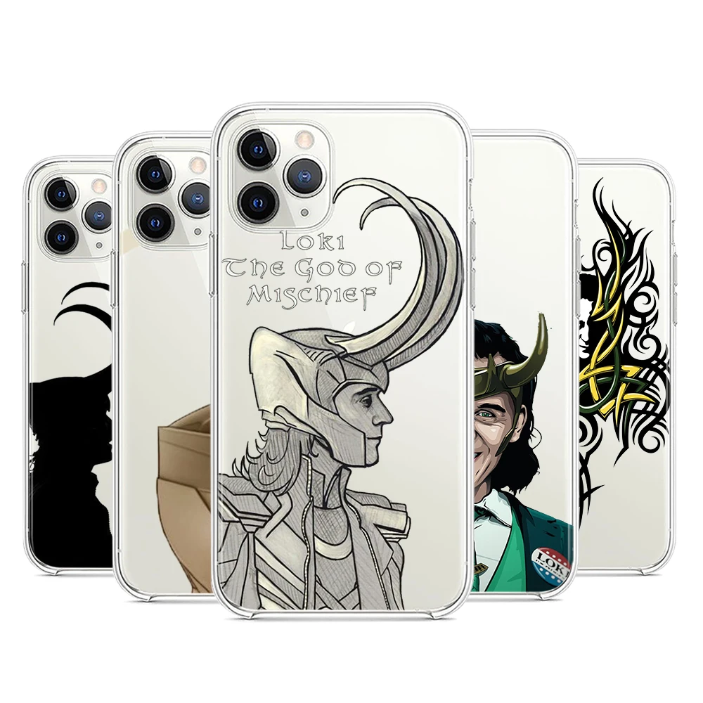 

Thor Handsome Man Loki For Apple iPhone 7 8 X XR XS 11 12 13 Pro Max Mini Plus luxury Transparent Non-slip Phone Case
