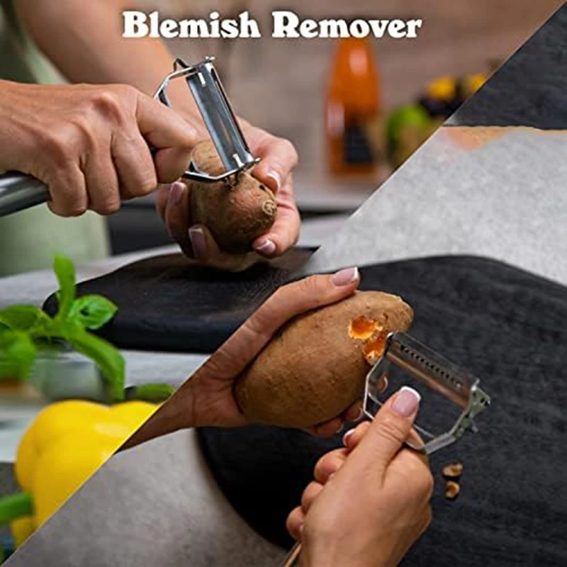 1 шт. Овощечистка с двойным лезвием искусственная кожа слайсер измельчитель