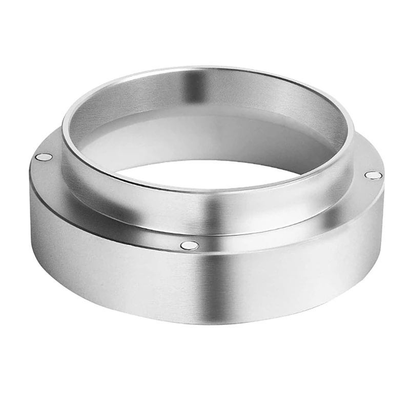 

Coffee Dosing Ring, Espresso Dosing Funnel, 58Mm Coffee Dosing Ring Silver, For Coffee Machine, Filling Funnel
