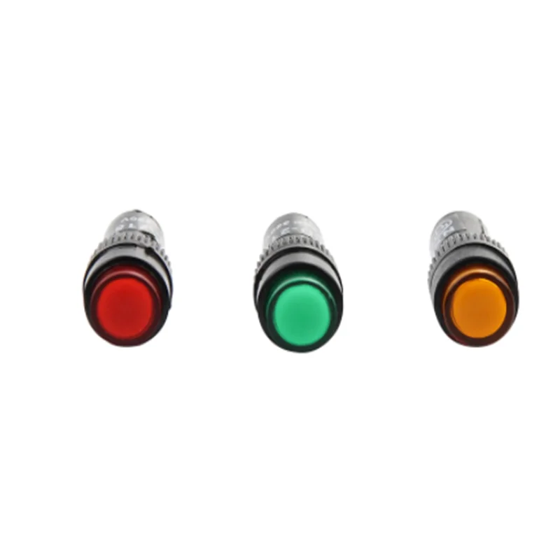 

Signal-Lamp Indicator Light-Pilot Power Neon Bulb Type Red / Green / Yellow 12V 24V 220V 10mm Mounting Hole Diameter 2 Pins