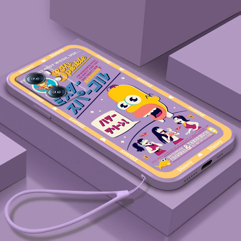 

Phone Case For OPPO Find X6 X5 X3 Lite A96 A94 A93 A77 A76 A74 A72 A57 A53S A16 5G Cool Simpsons Homer Disney Liquid Rope