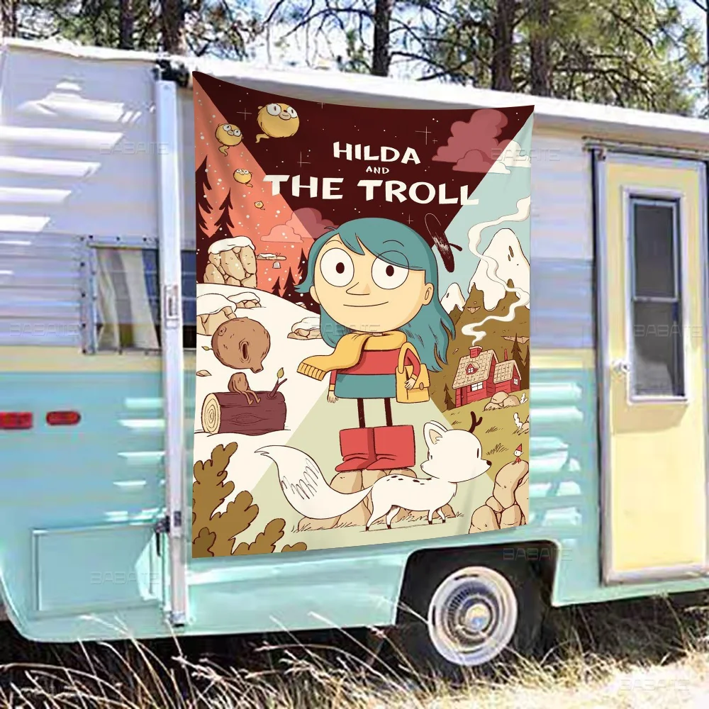 Рекламный флаг H-Hilda Frida David улучшенная печать яркий баннер