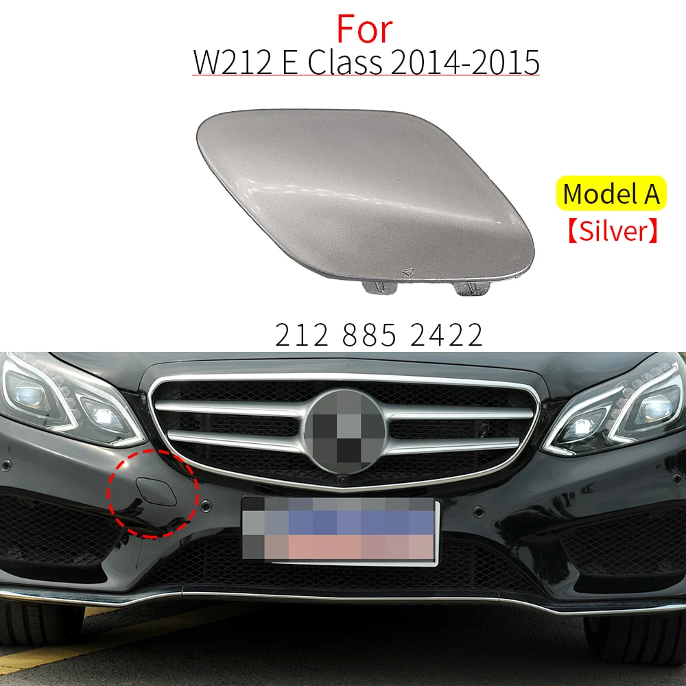 

Для Mercedes W212 передний автомобильный бампер, фаркоп, крышка с цветным для Benz E Class 2014-2016 E200 E260 E300 E320 E400 2128852422