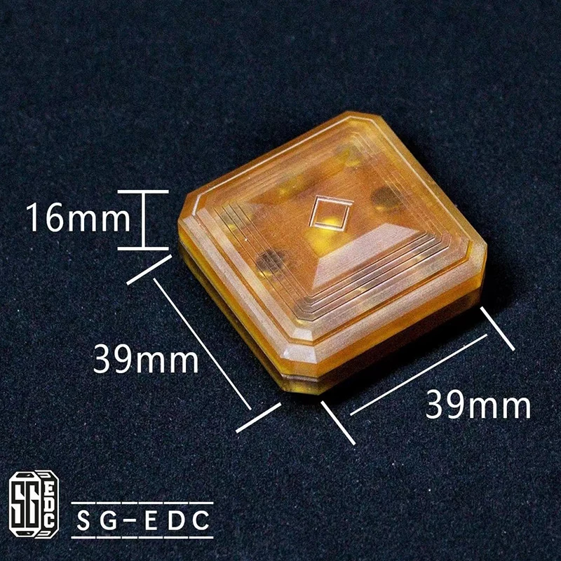Amber Color Transparent Square Blocks Magnetic Fidget Slider EDC Adult Fidget Spinner Autism ADHD Tool Office Stress Relief Toys enlarge
